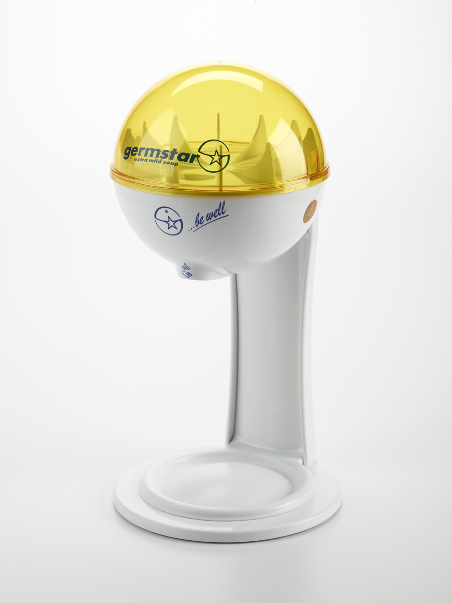 G1 Dispenser (WH/YE) + G1 Combi Tablestand/Driptray NewLook (white/white)